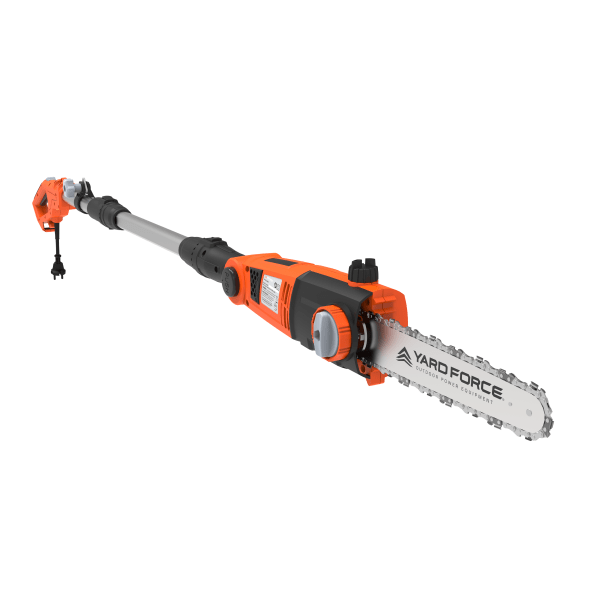 YF65PS 10-inch 6.5 Amp Telescoping Electric Pole Saw with Multi-Angle Head with Bonus PPE Kit